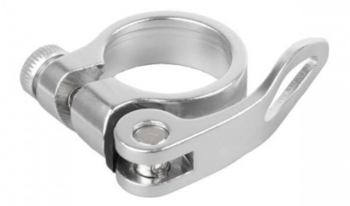 KGS zadelklem quick release snelspan 34,9 mm alu zilver