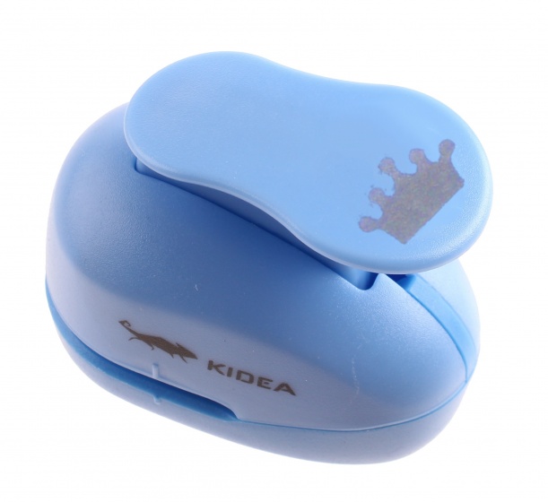 Kidea figuurpons kroon 6 cm blauw