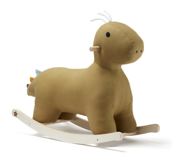Kid's Concept hobbelfiguur dino 74,5x71 cm katoen/hout bruin