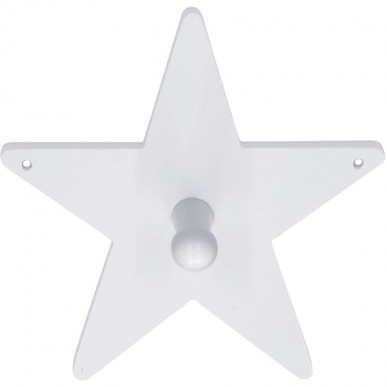 Kid's Concept houten kapstok star 14 cm wit