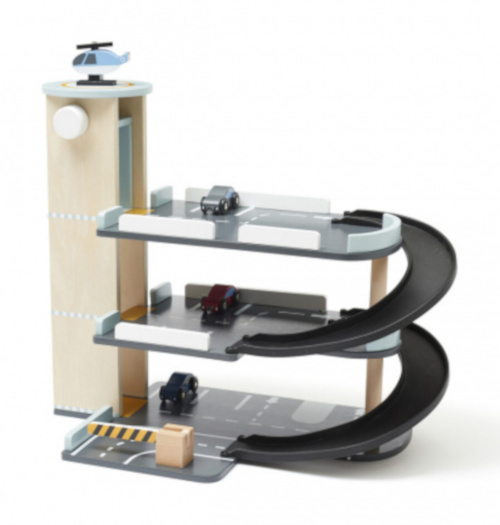 Kid's Concept parkeergarage Aiden junior 52 x 31 x 45 cm hout grijs/zwart Kid's Concept parkeergarage Aiden junior 52 x 31 x 45 cm hout grijs/zwart