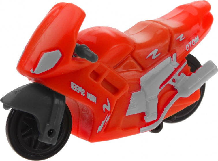 Kids Fun motor pull back rood 4,5 cm