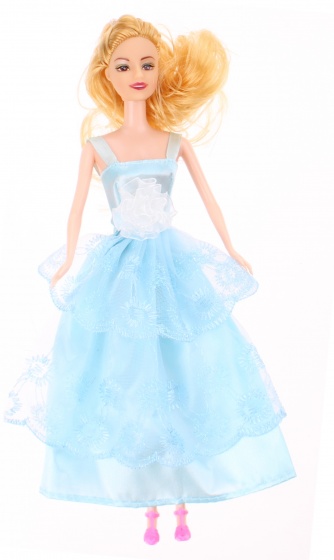 Kids Fun tienerpop sophie met extra kleding 30 cm lichtblauw