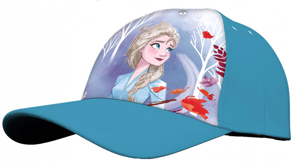 cap Frozen 2 Elsa girls 52-54 cm polyester blue