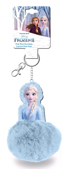 key ring Elsa girls 15 cm polyester blue