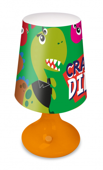 Kids nočné svetlo dino junior 18 cm zelená/oranžová
