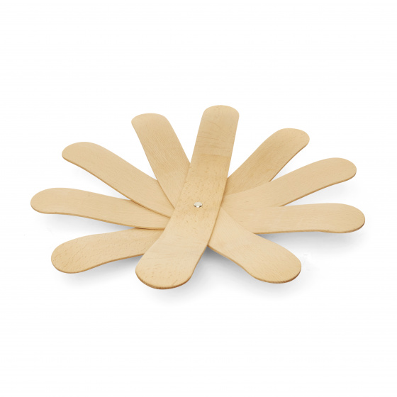Kikkerland misa na ovocie Boomerang 34,8 x 5,5 cm prírodné drevo