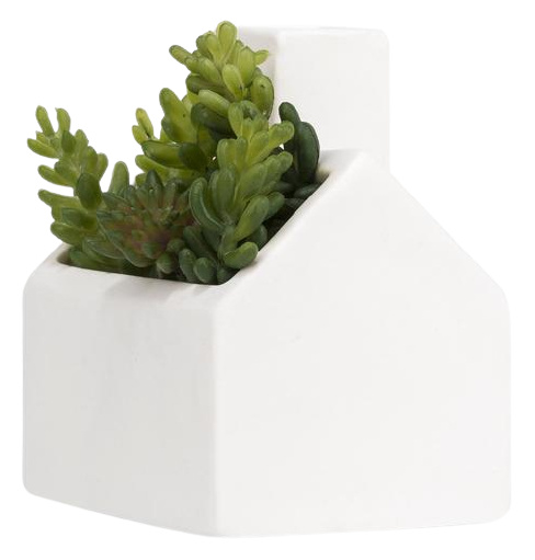 Kikkerland váza Chata 5,1 x 3,6 cm kameň biely