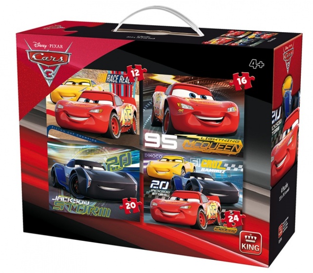 King Skladačka 4 v 1 Disney Cars 3