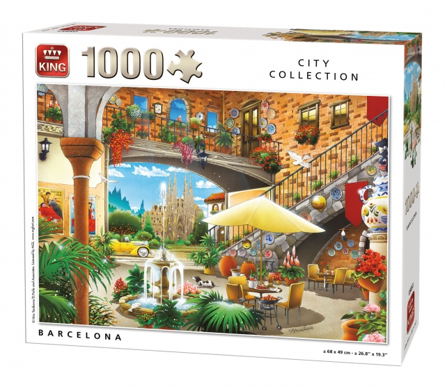 King legpuzzel barcelona 1000 stukjes