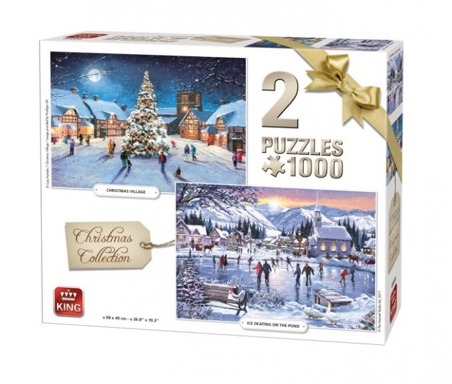 jigsaw puzzle Christmas Collection 2 puzzles 1000 pieces