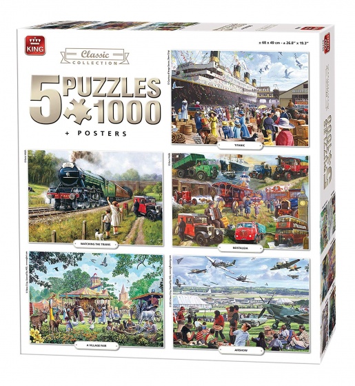 jigsaw puzzle Classic Collection 5 puzzles 1000 pieces