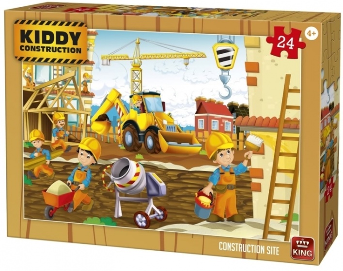 jigsaw puzzle Kiddy Constructions - construction site 24 pcs