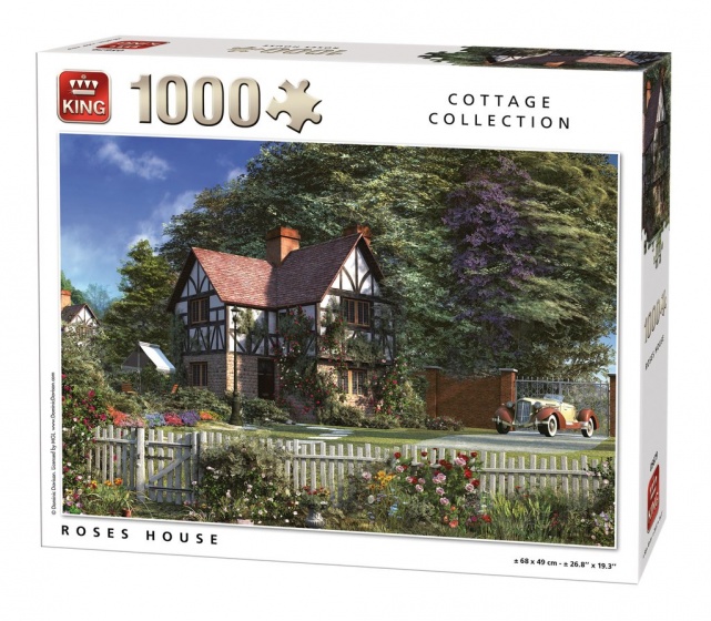 King legpuzzel roses house 1000 stukjes