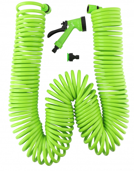 Kinzo spiraalslang 30 meter groen Kinzo spiraalslang 30 meter groen