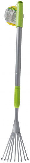 Kinzo teleskopické hrable na lístie 79-108cm PVC/oceľ