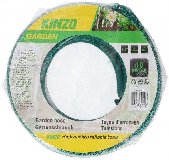 Kinzo záhradná hadica ?14 mm pvc zelená 10 metrov