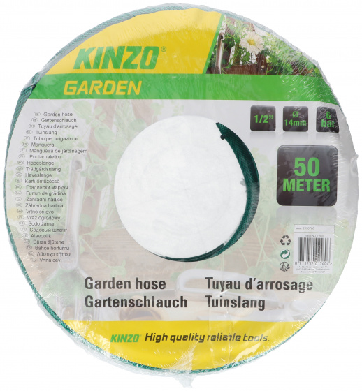 Kinzo záhradná hadica ?14 mm pvc zelená 50 metrov