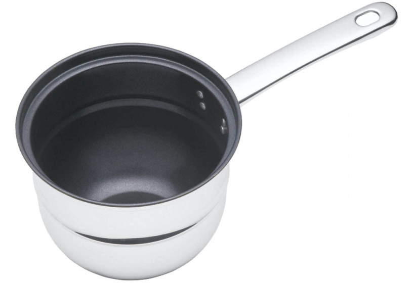 KitchenCraft au bain mariepan anti aanbak 16 cm RVS zilver 3 delig KitchenCraft au bain mariepan anti aanbak 16 cm RVS zilver 3 delig
