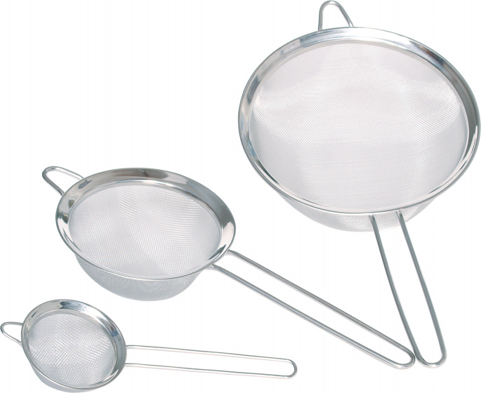 KitchenCraft bolzeven 8 14 20 cm RVS zilver 3 stuks KitchenCraft bolzeven 8 14 20 cm RVS zilver 3 stuks