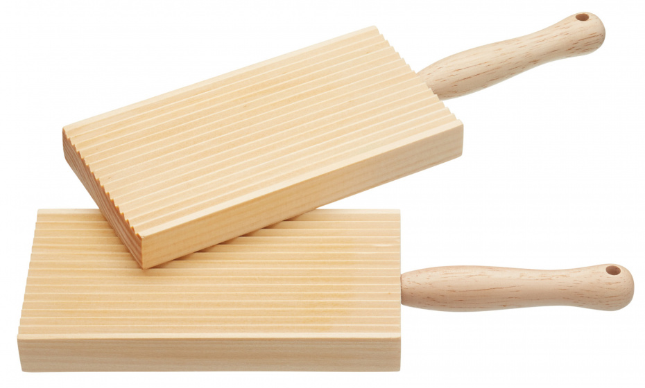 KitchenCraft maslo a halušky plech 20 x 6,5 cm drevo 2 kusy