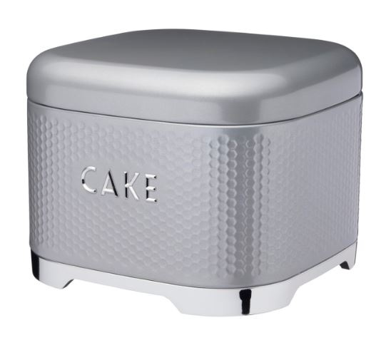 KitchenCraft tortová krabica 26 x 26 x 19 cm oceľová biela