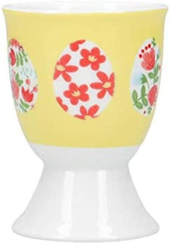 KitchenCraft pohár na vajíčka vajíčka 12 x 17 x 22 cm porcelánová žltá