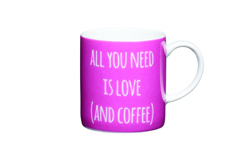 KitchenCraft šálka na espresso 80 ml ružový porcelán