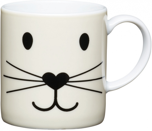 KitchenCraft šálka na espresso 80 ml porcelánová biela/čierna