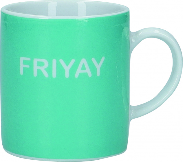 KitchenCraft šálka na espresso Friyay 80 ml porcelánová modrá