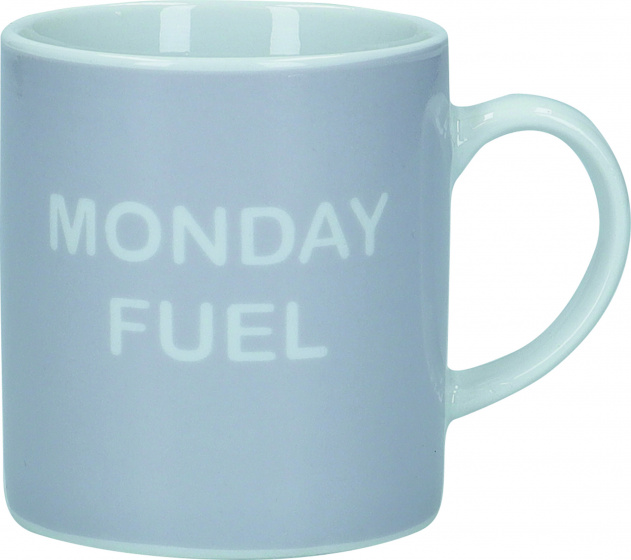 KitchenCraft šálka na espresso Monday Fuel 80 ml porcelánovo šedý