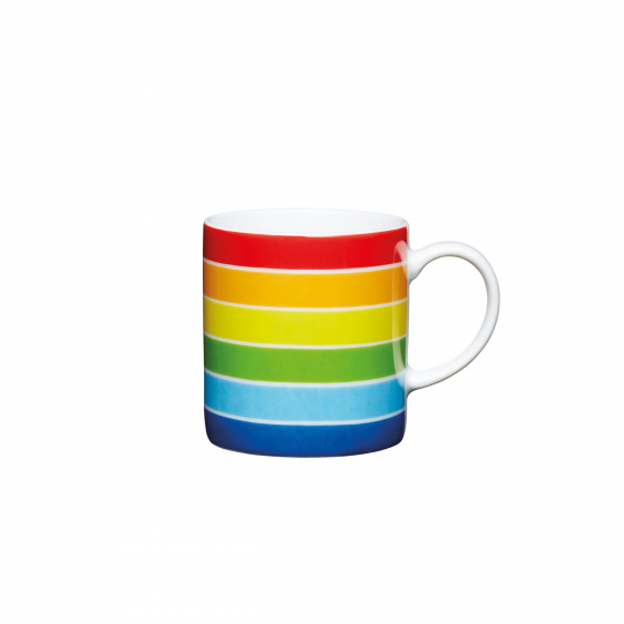 KitchenCraft šálka na espresso dúhová 80 ml porcelán