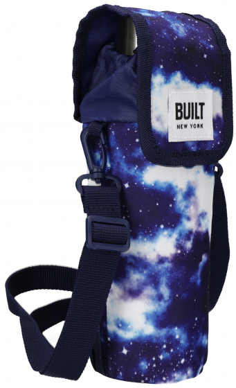 bottle bag Built New York 9 x 11 x 25 cm purple/white