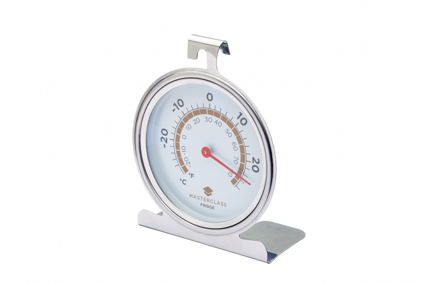 KitchenCraft teplomer do chladničky a mrazničky 10 cm nerez strieborný