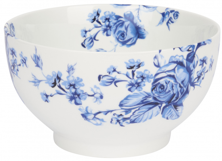 KitchenCraft miska Mikasa Hampton 440 ml porcelán bielo/modr