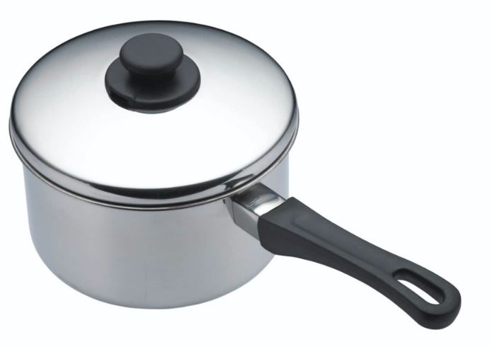 KitchenCraft steelpan 2 liter 18 cm RVS zilver KitchenCraft steelpan 2 liter 18 cm RVS zilver