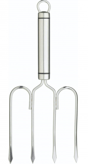 KitchenCraft zdvihák na mäso 27 cm nerez strieborný