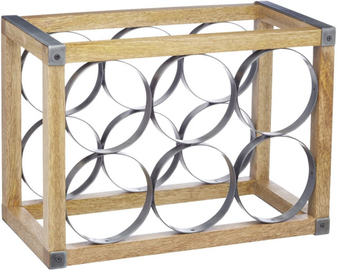 KitchenCraft stojan na víno Industrial Kitchen 34 x 17,5 cm oceľ