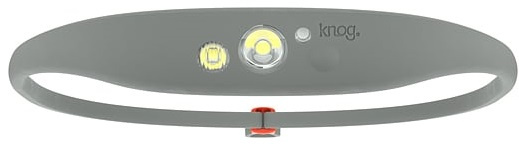 Knog čelovka Quokka led nabíjateľná silikónová šedá