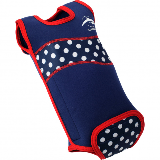 Konfidence wetsuit BabyWarma Polka meisjes blauw mt 12 24 maanden Konfidence wetsuit BabyWarma Polka meisjes blauw mt 12 24 maanden