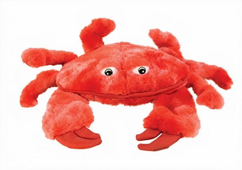 Kong plyšový psík krab 26,5 x 21 cm plyš červený