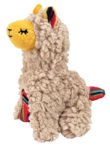 Kong hračka pre mačky Softies Buzzy Llama 12,5 cm biela