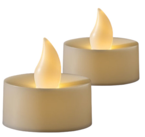 Konstsmide čajové sviečky led 0,06W 5,6 cm biele 2 kusy