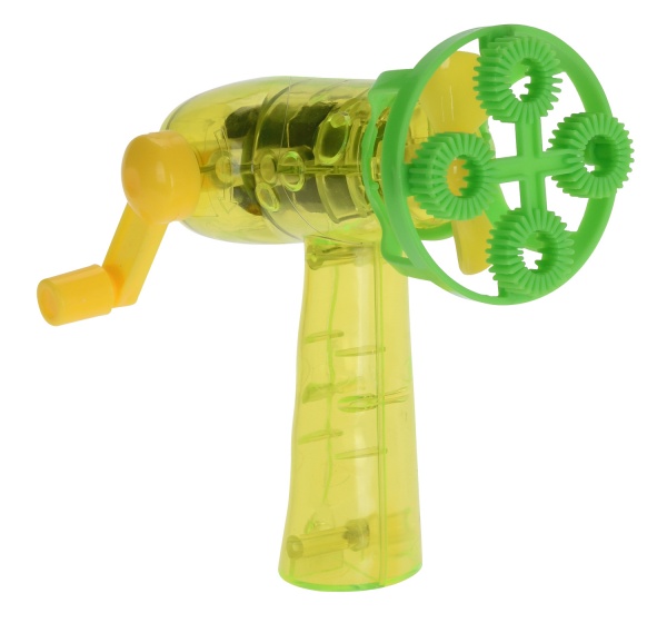 bubble blow gun 14 cm yellow
