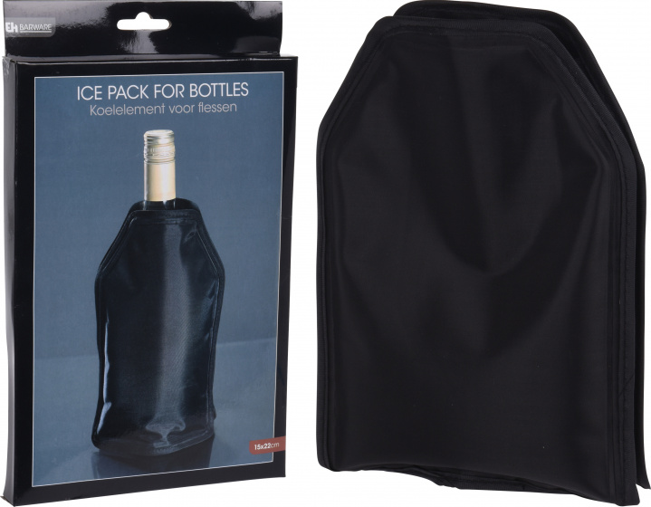 bottle cooler 15 x 22 cm black