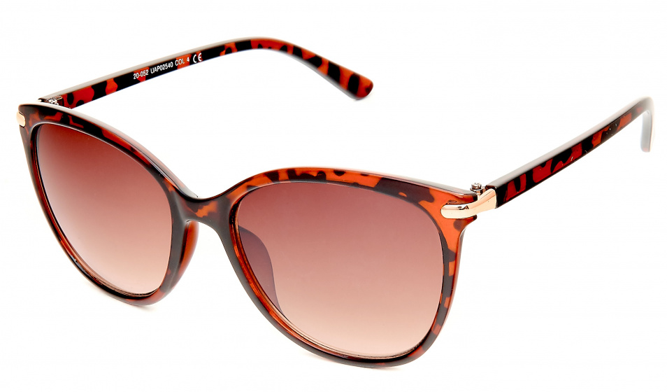 sunglasses 20-167 ladies cat-eye cat.3 brown/black