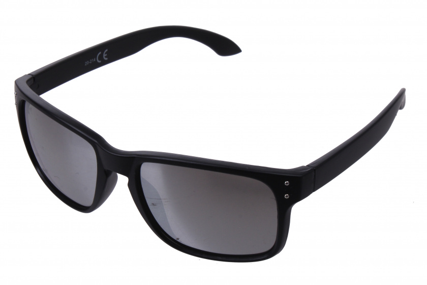 Kost slnečné okuliare 20-214 unisex kat.3 obdĺžnikové čierne/strieborné