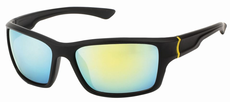 Kost slnečné okuliare 20-253 unisex obdĺžnikové čierne/zelené/modré