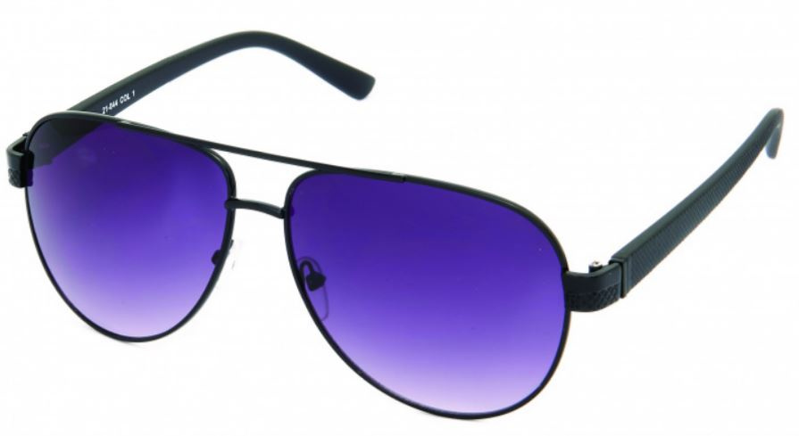 Kost slnečné okuliare 21-044 unisex oválne/okrúhle čierne/fialové
