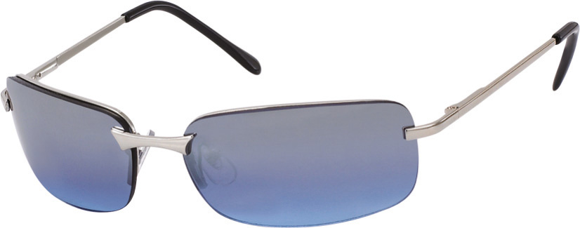Kost slnečné okuliare oválne pánske modré zrkadlové/strieborné (20-233)